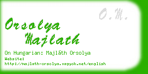 orsolya majlath business card